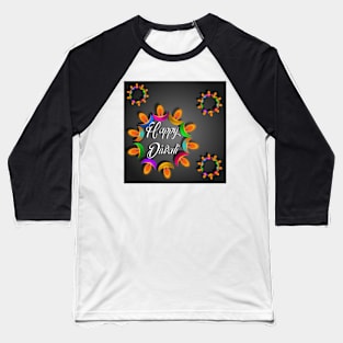 Diwali greeting with a message Happy Diwali Baseball T-Shirt